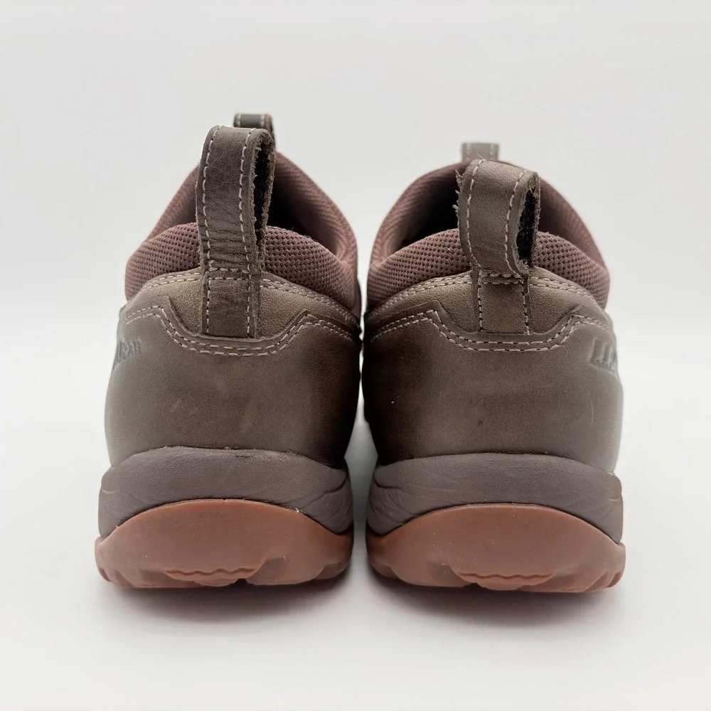 LL Bean Storm Chaser 5 Slip On Boots Mens Size 9.5M Dark Ash Waterproof Leather